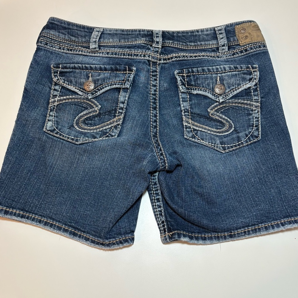 Silver Suki Shorts Plus Sz 33